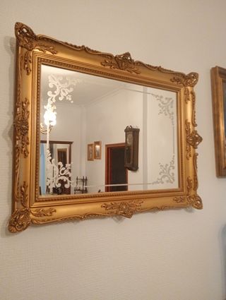 Espejo dorado 50x80cm - Decorativo