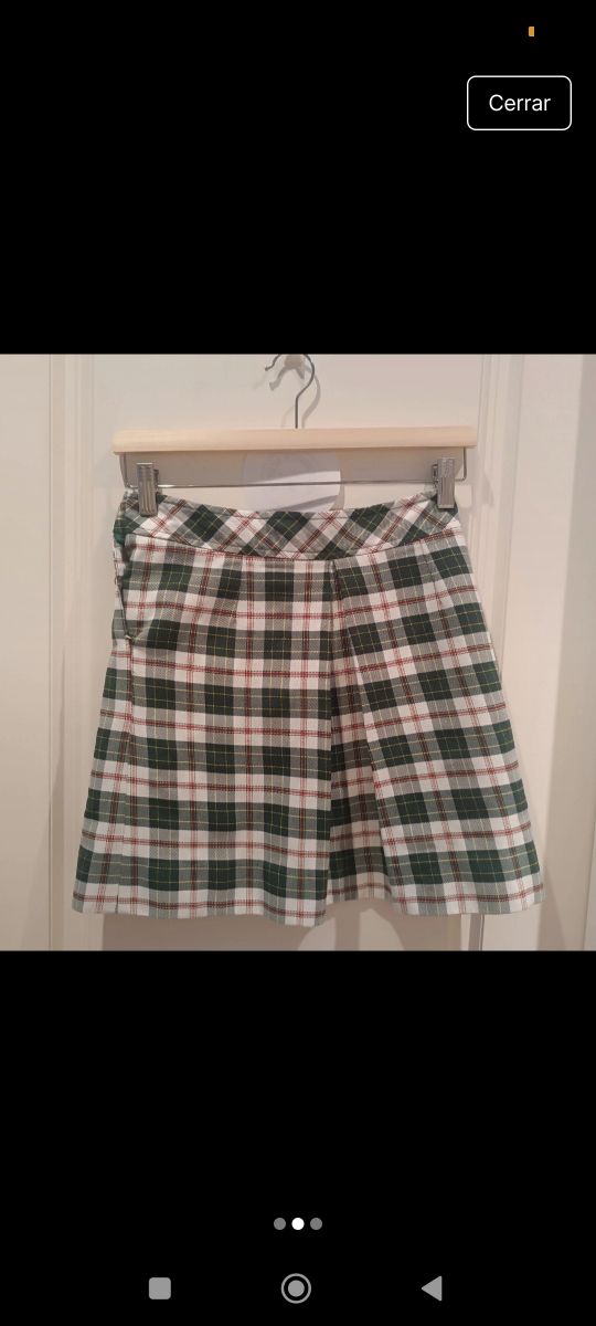 Falda Escocesa Greenwich School - Talla 8