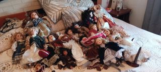 Muñecas porcelana - 15 piezas