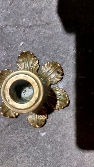 Candelero vintage dorado