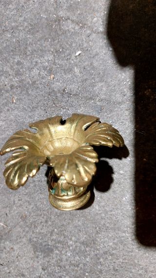 Candelero vintage dorado
