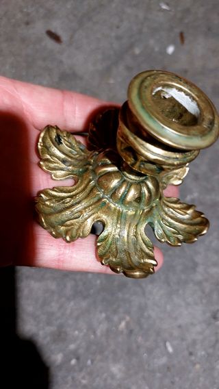 Candelero vintage dorado