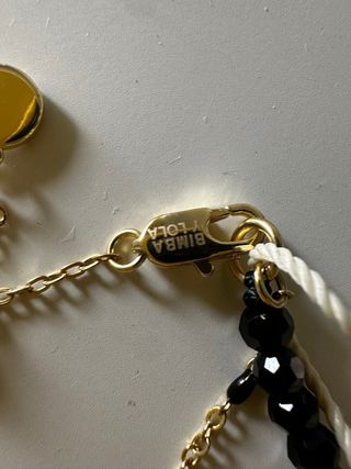 Collar Bimba y Lola - dorado y negro