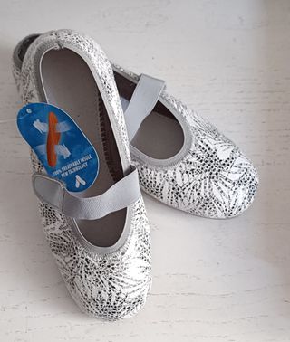 Merceditas plata 38 - Lona