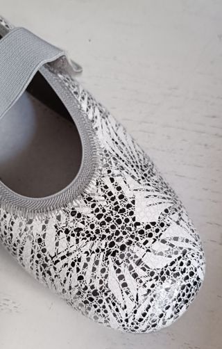 Merceditas plata 38 - Lona