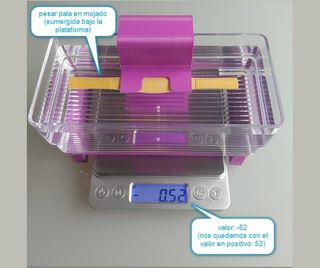 Medidor de densidad para palas de fagot y oboe