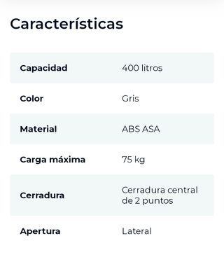 ¡¡ALQUILER COFRE TECHO!!