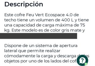 ¡¡ALQUILER COFRE TECHO!!