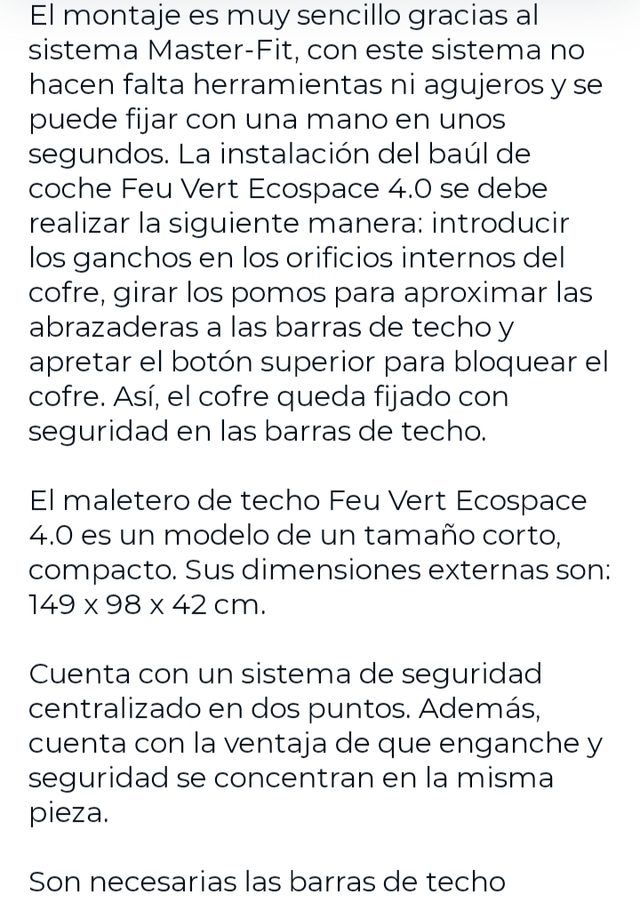 ¡¡ALQUILER COFRE TECHO!!