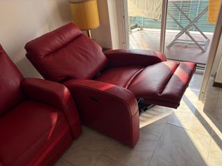 Poltrone Relax Pelle Rossa