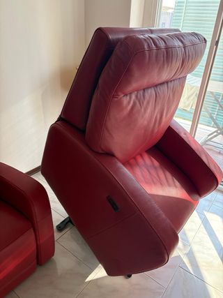 Poltrone Relax Pelle Rossa