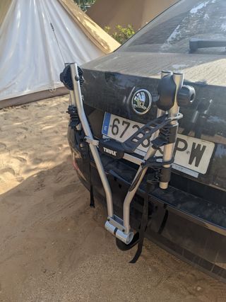 Portabicicletas Thule 970 Xpress + portamatrícula