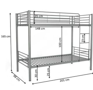 Litera metálica gris - Doble