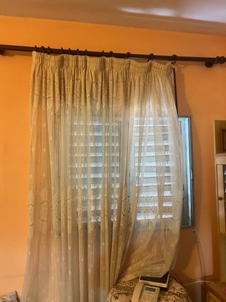 Cortinas Beige - 2 Unidades