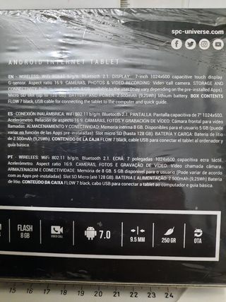 Tablet SPC Flow 7 - Negra