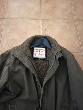 Abrigo militar vintage verde oliva