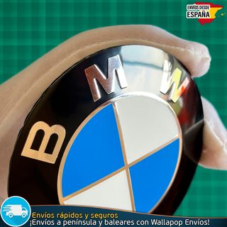 Emblema BMW 78mm Autoadhesivo Aluminio con Relieve