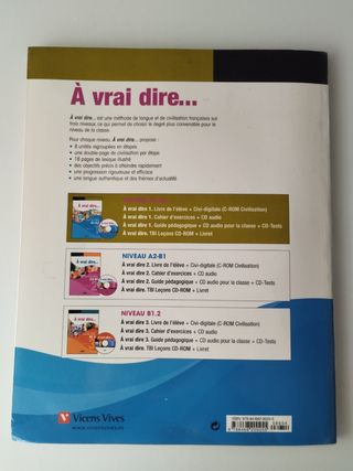 Libro Francés À vrai dire + CD