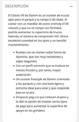 Scooter SLAMM V9 clásico