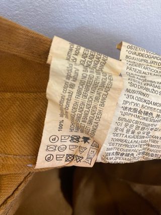 Peto marrón de mujer talla 28. 100% algodon. 
