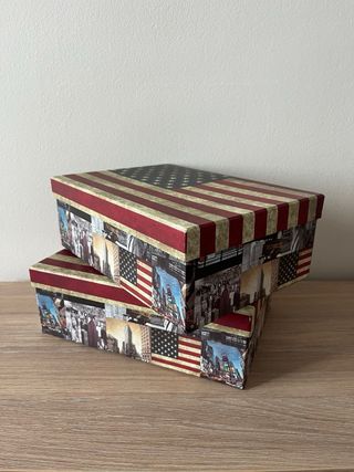 Pack 2 cajas decirativas “American Style”