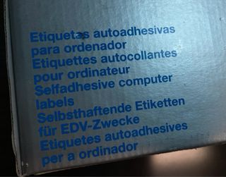 Caja Etiquetas SINEL 74x24mm - 5000uds