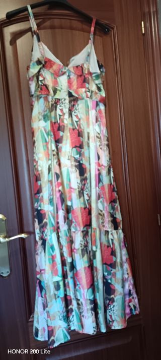 Vestido midi estampado floral