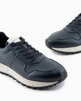 Zapatillas Deportivas Emporio Armani Asv Piel Azul