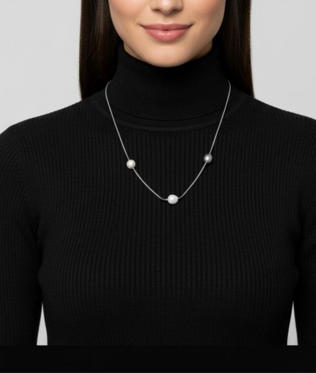 Collana Miluna perle in argento e perle.