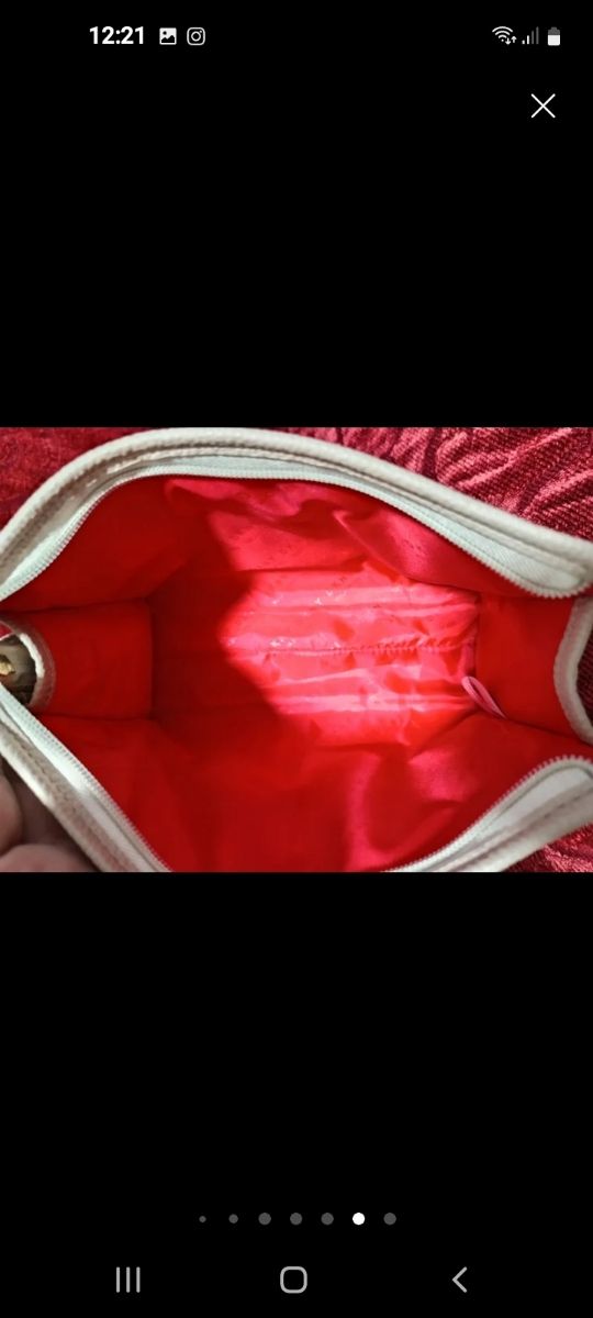 Neceser DKNY beige y blanco