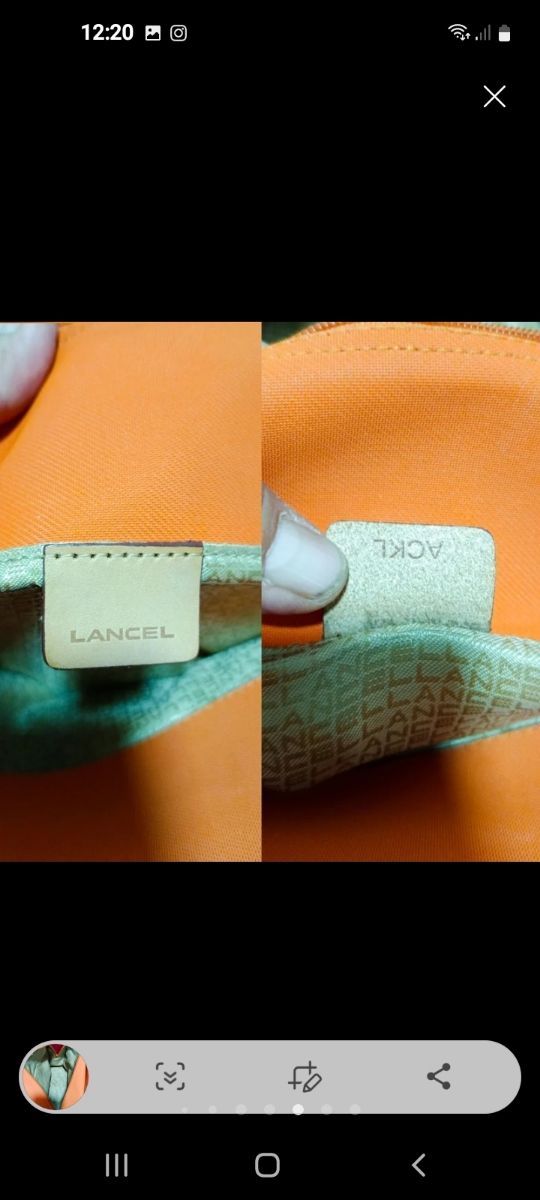 Bolso Lancel Naranja
