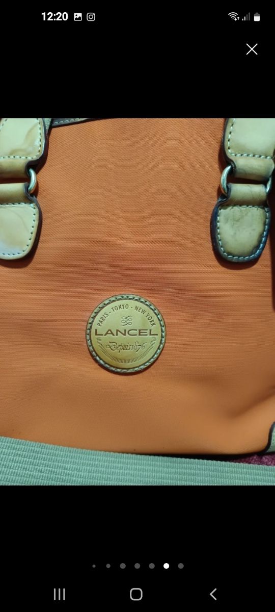 Bolso Lancel Naranja