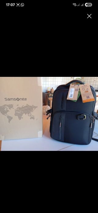 Mochila Samsonite negra