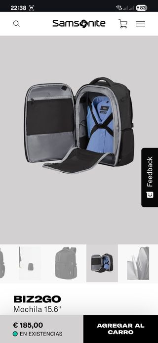 Mochila Samsonite negra