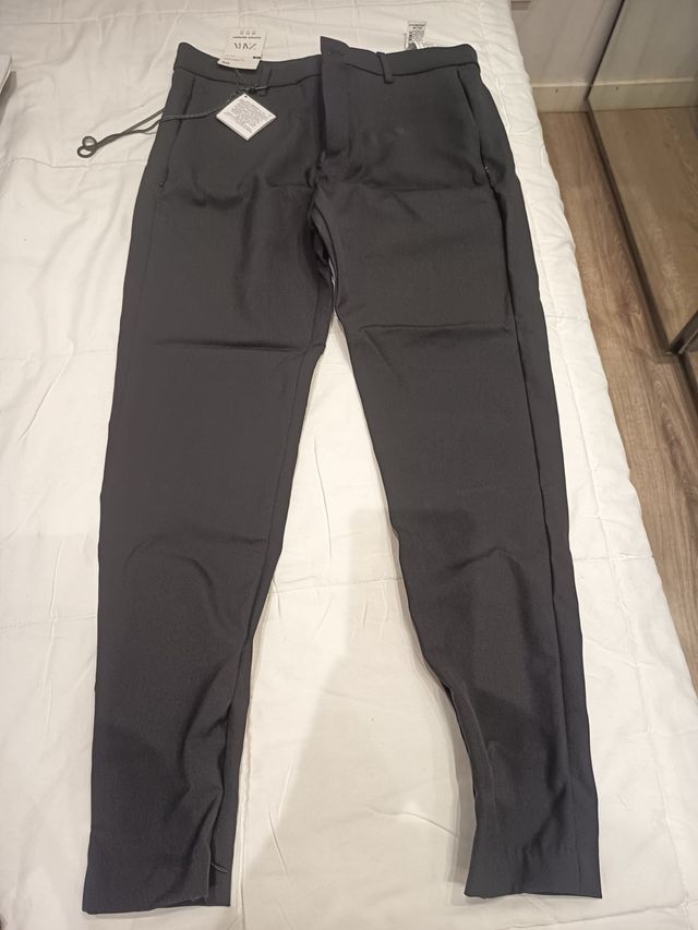 Pantalones ZARA negros vestir superskinny talla 40