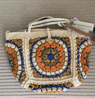 Bolso crochet multicolor hecho a mano