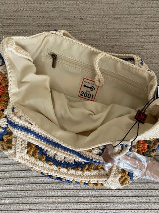 Bolso crochet multicolor hecho a mano