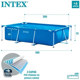 Piscina Intex 300x200x75cm