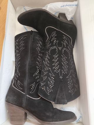 Botas Nemonic negras - Piel