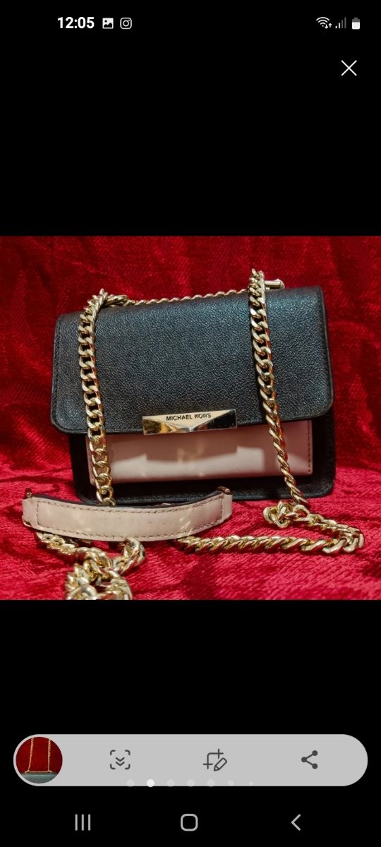 Bolso Michael Kors - Negro y Rosa