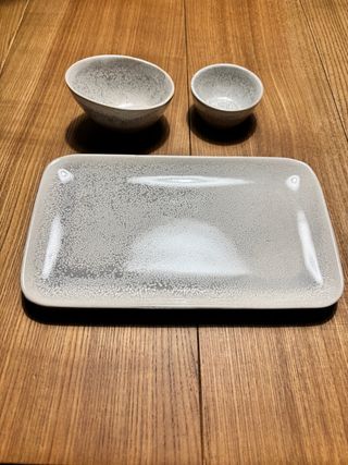 Plato ceramica  cuencos a conjunto