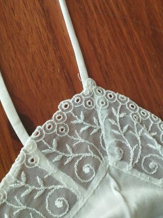Lencería Combinación blanca