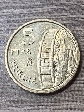 MONEDA 5 PTAS MURCIA ANTIGUA