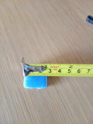 Teselas de gres azul  , 2,5 cm x 2,5 cm