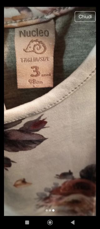Completo bambina 3 anni: abito Nucleo + cardigan