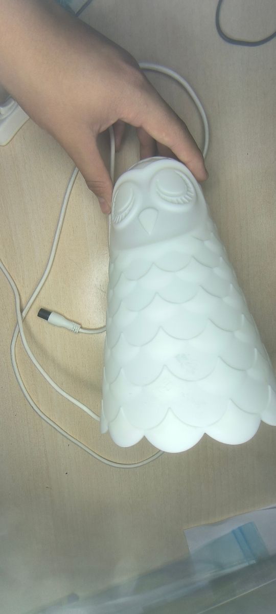 Lámpara búho Ikea - blanca