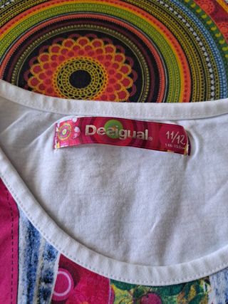 Camiseta Desigual flores-denim