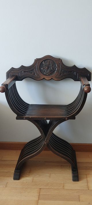 Silla Castellana madera siglo XIX