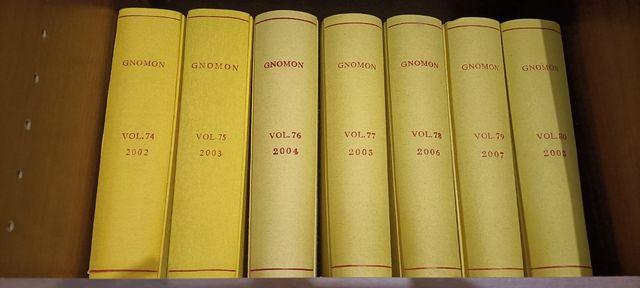 Gnomon : Zeitschrift f. die Altertumswissenschaft