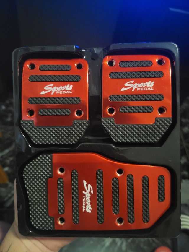 Pedales deportivos para coche - Rojo